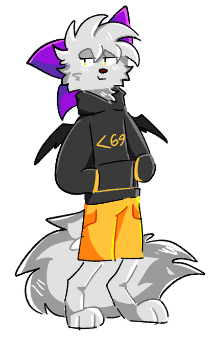 Choko holding Hozumi Plush.